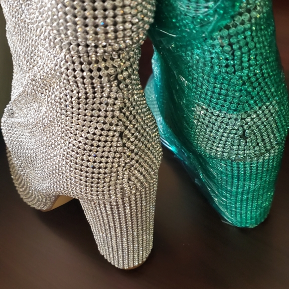 Bling Diamond Booties Size 9 - Picture 8 of 8